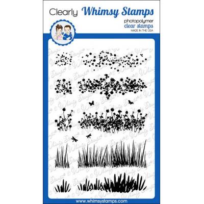 Whimsy Stamps Deb Davis Clear Stamps - Wild Flower Grass